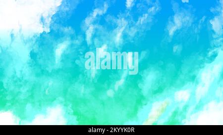 Elegante abstrakte Wolke und farbenfroher Hintergrund Stockfoto