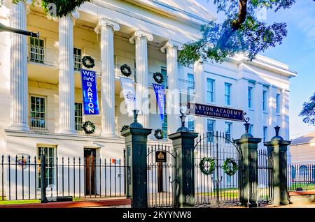 Die Barton Academy, die erste öffentliche Schule in Alabama, wird am 30. November 2022 in Mobile, Alabama. Stockfoto