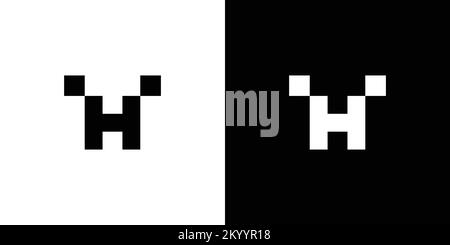 Modernes und starkes Design mit dem Buchstaben „TH“-Initialen und Logo 3 Stock Vektor