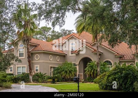 Gehobene Residenz in Palencia in St. Augustine, Florida. (USA) Stockfoto