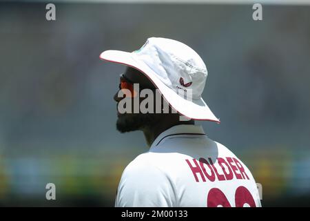 Perth, Australien. 03.. Dezember 2022. 3.. Dezember 2022, Optus Stadium, Perth, Australien: International Test Cricket Australia versus West Indies 1. Test Day 4; Jason Holder of the West Indies Credit: Action Plus Sports Images/Alamy Live News Stockfoto