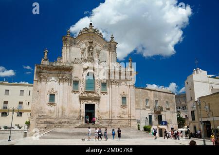 Chiesa di San Francesco d'Assisi, Piazza San Francesco d'Assisi, Matera, Provinz Matera, Basilicata, Italien, Matera, Basilicata, Italien, Europa Stockfoto