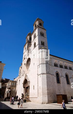 Piazza Duomo della Cattedrale, Altamura, Apulien, Italien, Altamura, Apulien, Italien, Europa Stockfoto