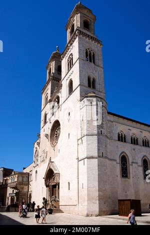 Piazza Duomo della Cattedrale, Altamura, Apulien, Italien, Altamura, Apulien, Italien, Europa Stockfoto