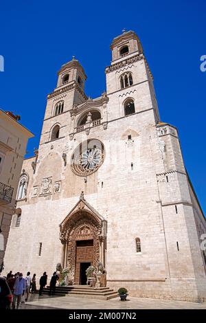 Piazza Duomo della Cattedrale, Altamura, Apulien, Italien, Altamura, Apulien, Italien, Europa Stockfoto