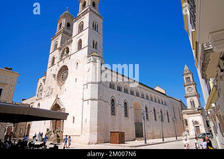 Piazza Duomo della Cattedrale, Altamura, Apulien, Italien, Altamura, Apulien, Italien, Europa Stockfoto