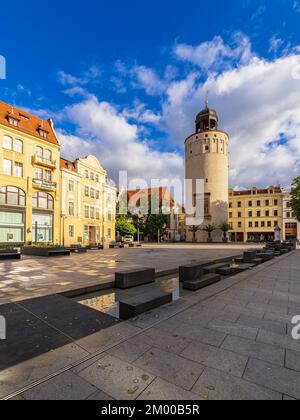 Blick auf historische Gebäude in Görlitz, Deutschland. Stockfoto