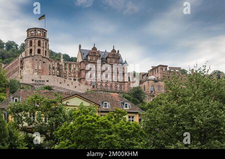 Heidelberger Schloss, Heidelberg, Baden-Württemberg, Deutschland Stockfoto