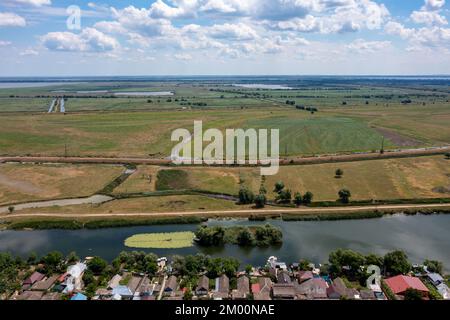 Das Dorf Mila 23 im Donaudelta in Rumänien Stockfoto