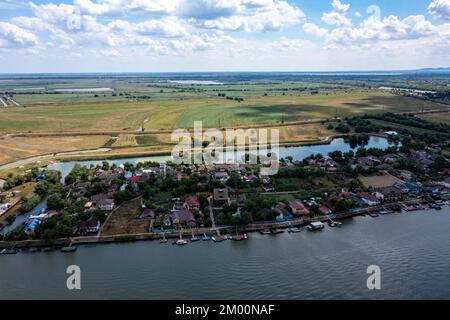 Das Dorf Mila 23 im Donaudelta in Rumänien Stockfoto