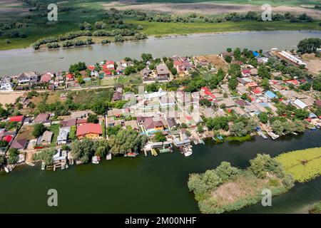 Das Dorf Mila 23 im Donaudelta in Rumänien Stockfoto
