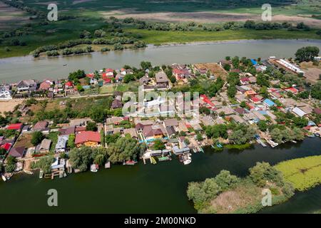 Das Dorf Mila 23 im Donaudelta in Rumänien Stockfoto