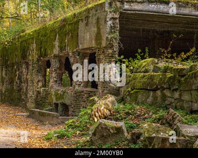 Ketrzyn, Polen - Juli 2019 Wolfsschanze war Adolf Hitlers erstes Militärhauptquartier an der Ostfront im Zweiten Weltkrieg Wolfsschanze, Wolfschanze. Kętr Stockfoto