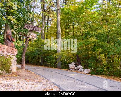 Ketrzyn, Polen - Juli 2019 Wolfsschanze war Adolf Hitlers erstes Militärhauptquartier an der Ostfront im Zweiten Weltkrieg Wolfsschanze, Wolfschanze. Kętr Stockfoto