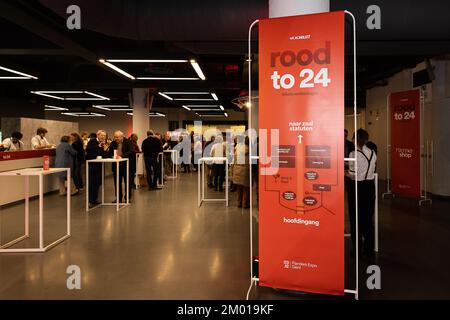 Gent, Belgien. 03.. Dezember 2022. Abbildung zeigt den Mitgliederkongress der flämischen Sozialisten Vooruit-Partei "Rood to 24" am Samstag, den 03. Dezember 2022 in Gent. BELGA FOTO JAMES ARTHUR GEKIERE Kredit: Belga News Agency/Alamy Live News Stockfoto