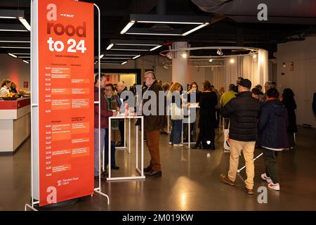 Gent, Belgien. 03.. Dezember 2022. Abbildung zeigt den Mitgliederkongress der flämischen Sozialisten Vooruit-Partei "Rood to 24" am Samstag, den 03. Dezember 2022 in Gent. BELGA FOTO JAMES ARTHUR GEKIERE Kredit: Belga News Agency/Alamy Live News Stockfoto