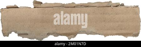 Zerrissene Pappstrukturen, ein Stück Papppapier Stockfoto