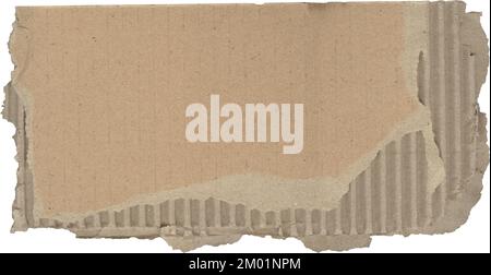 Zerrissene Pappstrukturen, ein Stück Papppapier Stockfoto