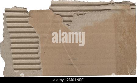 Zerrissene Pappstrukturen, ein Stück Papppapier Stockfoto