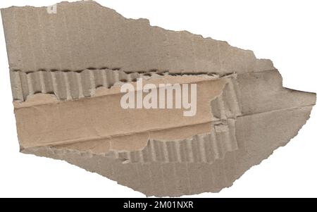 Zerrissene Pappstrukturen, ein Stück Papppapier Stockfoto