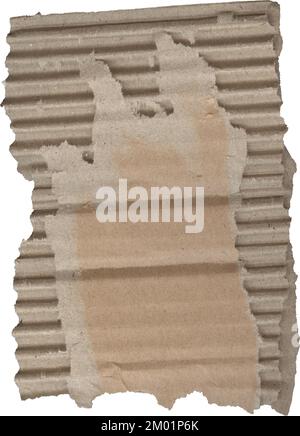 Zerrissene Pappstrukturen, ein Stück Papppapier Stockfoto