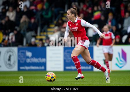 London, Großbritannien. 03.. Dezember 2022. London, England, Dezember 3. 2022: Lia Walti (13 Arsenal) in Aktion beim Barclays FA Womens Super League-Fußballspiel zwischen Arsenal und Everton im Meadow Park in Borehamwood, England. (Liam Asman/SPP) Kredit: SPP Sport Press Photo. Alamy Live News Stockfoto