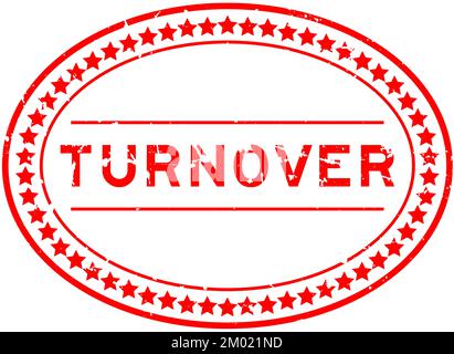 Grunge Red Umschlagwort ovaler Gummidichtungsstempel auf weißem Hintergrund Stock Vektor