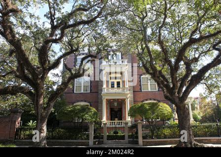 Blick auf die Williams Mansion in Charleston, South Carolina Stockfoto