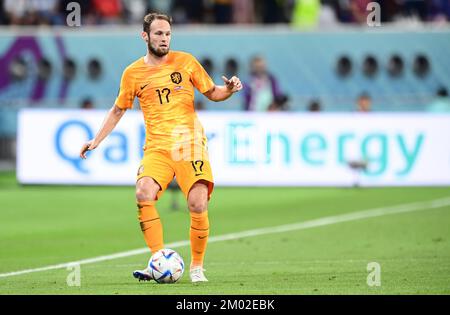 Al Rayyan, Katar. 03.. Dezember 2022. Daley Blind (Niederlande)Al Rayyan, 03.12.2022, FIFA Fussball WM 2022 in Katar, Achtelfinale, Niederlande - USA/Pressinphoto/Sipa USAPHOTO Guthaben: SIPA USA/Alamy Live News Stockfoto