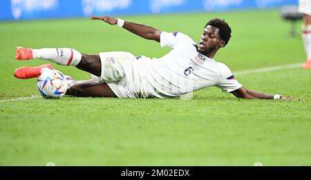 Al Rayyan, Katar. 03.. Dezember 2022. Yunus Musah (USA)Al Rayyan, 03.12.2022, FIFA Fussball WM 2022 in Katar, Achtelfinale, Niederlande - USA/Pressinphoto/Sipa USAPHOTO Credit: SIPA USA/Alamy Live News Stockfoto