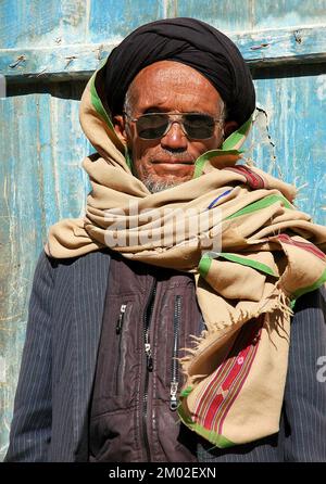 Syadara (Siyah Darah), Provinz Bamyan (Bamiyan)/Afghanistan: Ein afghanischer Mann in der Kleinstadt Syadara in Zentralafghanistan. Stockfoto