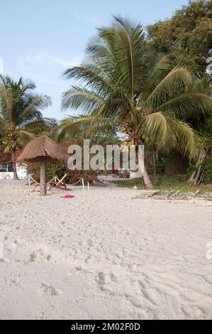 Chez Claude Resort, Insel Joao Viera, Guinea-Bissau Stockfoto