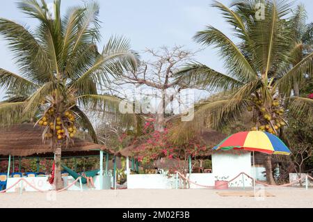 Strand, Chez Claude Resort, Insel Joao Viera, Guinea-Bissau Stockfoto