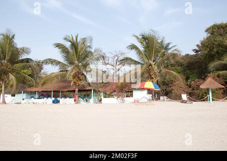 Strand, Chez Claude Resort, Insel Joao Viera, Guinea-Bissau Stockfoto