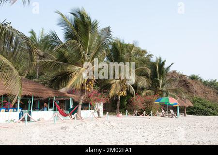 Strand, Chez Claude Resort, Insel Joao Viera, Guinea-Bissau Stockfoto