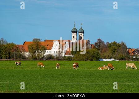 Kloster Benediktbeuern in Oberbayern Stockfoto