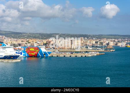 Hafen von Civitavecchia, Civitavecchia, Region Latium, Italien Stockfoto