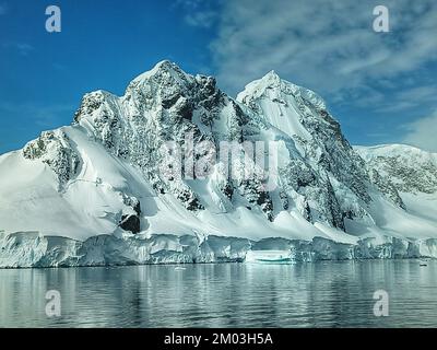 orne Hafen, antarktis, antarktis, antarktis Landschaft, Natur, eisgefüllte Berge, eisige Berge, Klimawandel, antaktische Halbinsel, Eisberge Stockfoto