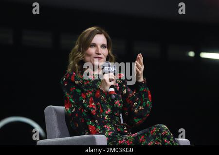 Sao Paulo, Sao Paulo, Brasilien. 3.. Dezember 2022. (INT) Stars der Amazon Prime Video-Serie nehmen an der Podiumsdiskussion auf der CCXP 22 Teil. Kredit: ZUMA Press, Inc./Alamy Live News Stockfoto