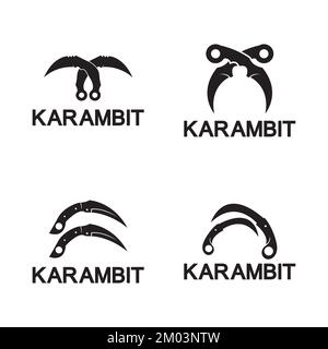 Kerambit Knife Icon Logo Design Vektorvorlage Stock Vektor