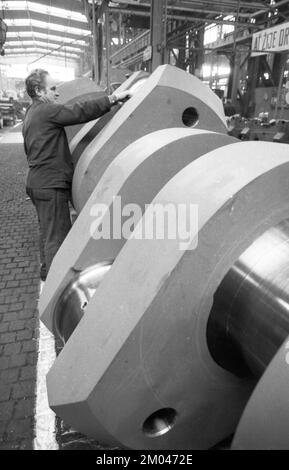 CZE, Tschechische Republik, Prag: CSSR, Land und Menschen. Alltag in einem Land unter kommunistischer Herrschaft. Prag 01.05.1981. Metallfabrik, Europa Stockfoto