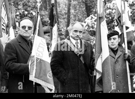 Nazi-Opfer und Widerstandskämpfer aus Frankreich und Deutschland gegen das Nazi-Regime gedenken gemeinsam der Ermordung des Nazi-Regimes am Guten Freitag Stockfoto