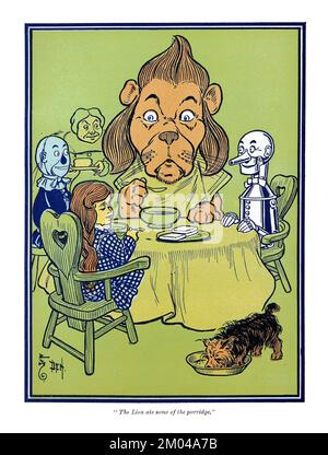 Wizard of Oz von L Frank Baum, 1900 - hochauflösende Illustration von William Wallace Denslow. Digital verbessert.9 Stockfoto