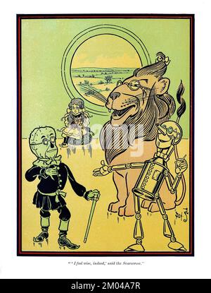 Wizard of Oz von L Frank Baum, 1900 - hochauflösende Illustration von William Wallace Denslow. Digital verbessert.17 Stockfoto