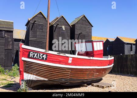 Hastings Fishermen's Museum Hastings Beach The Stade Hastings Old Town Hastings East Sussex England UK GB Europe Stockfoto