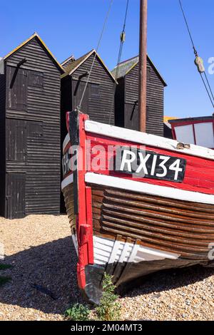 Hastings Fishermen's Museum Hastings Beach The Stade Hastings Old Town Hastings East Sussex England UK GB Europe Stockfoto