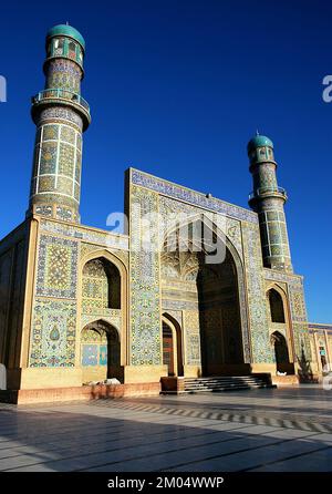 Herat im Westen Afghanistans. Die große Moschee von Herat (Freitagsmoschee oder Jama Masjid). Stockfoto