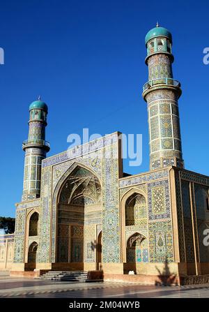 Herat im Westen Afghanistans. Die große Moschee von Herat (Freitagsmoschee oder Jama Masjid). Stockfoto