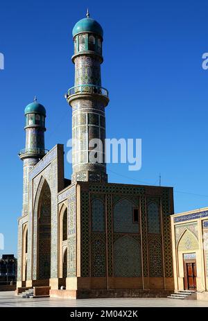 Herat im Westen Afghanistans. Die große Moschee von Herat (Freitagsmoschee oder Jama Masjid). Stockfoto