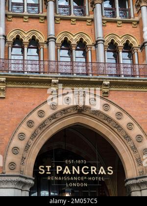 St Pancras, Renaissance Hotel, Euston Rd, Camden, London, England, Großbritannien, GB. Stockfoto